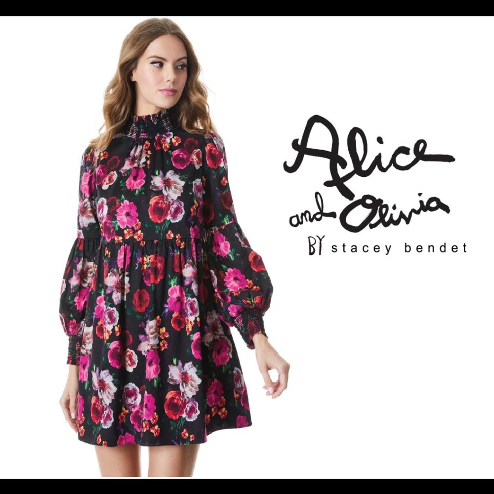 Alice + Olivia - Thea Babydoll Dress - Size XL